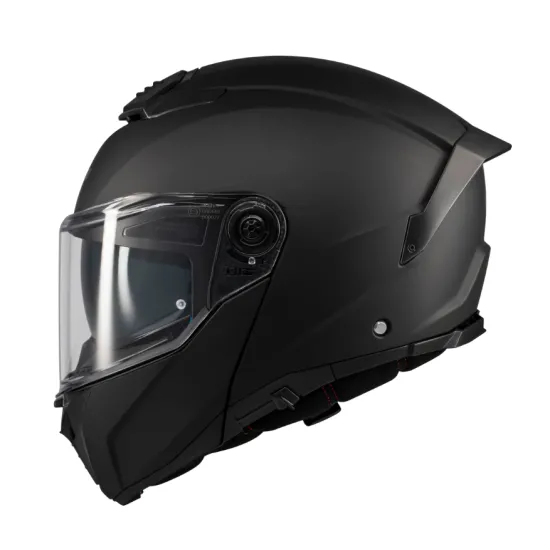 Отваряема каска MT Atom 2 SV Pure A1 Black Matt – flip-up каска с ECE 22.06 и слънчеви очила