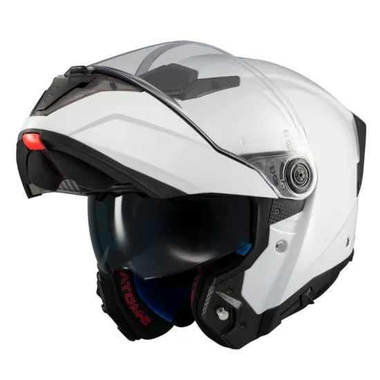 Отваряема каска MT ATOM 2 SV PURE A0 White Gloss – модуларна каска с ECE 22-06