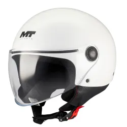 КАСКА ЗА СКУТЕР MT STREET S PURE A0 WHITE GLOSS