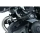 Черни краш тапи R&G Racing Aero монтирани на двигателен блок на Yamaha MT-125, метален носач и логo R&G върху капачката