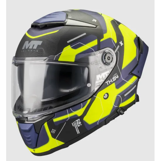 Каска MT Thunder 4 SV Lumex B27 Matte с вграден слънчев визьор и ECE 22.06 сертификат
