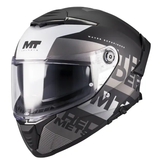 Каска MT Thunder 4 SV Waves B2 Matt с вграден слънчев визьор и Pinlock Ready