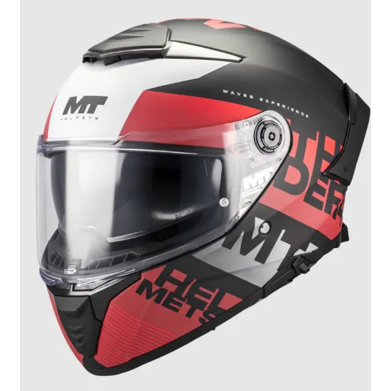 Каска MT Thunder 4 SV Waves B5 Matt с вграден слънчев визьор и ECE 22.06