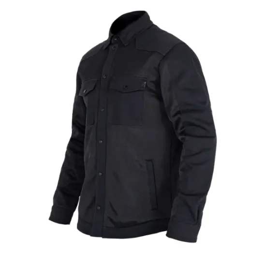 Мото риза JOHN DOE AERO MESH BLACK с Aero Mesh вентилация и AA сертификат