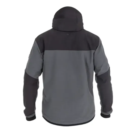 Мото яке John Doe Hood XTM V3 в антрацитно сиво и черно, с качулка, XTM-Fiber армирани зони по раменете и ръкавите, и