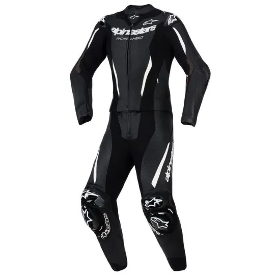Дамски кожен екип Alpinestars Stella GP-R7 2-PC Black с CE AAA защита и Nucleon PLASMA Pro