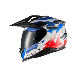 Адвенчър каска NEXX Y.TRAVL PRIMAL BLUE RED