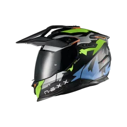 Адвенчър каска NEXX Y.TRAVL PRIMAL NEON BLACK MATT