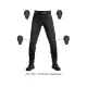 Черни slim fit мото дънки Pando Moto Boss Dyn 01 с мрежести BALISTEX панели на бедрата и светлоотразителна лента на подгъва