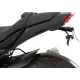 Черна метална стойка за номер R&G Racing на Yamaha MT-10, с два компактни LED мигача и вградена LED светлина за номер,