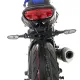 Черна метална стойка за номер R&G Racing на Yamaha MT-10, с два компактни LED мигача и вградена LED светлина за номер,