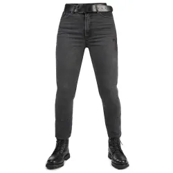 Дамски мото дънки PANDO MOTO Kaya Slim Grey - Slim-Fit Armalith®