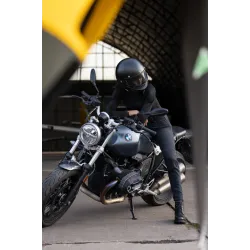 Дамски мото дънки PANDO MOTO Kaya Slim Grey - Slim-Fit Armalith®