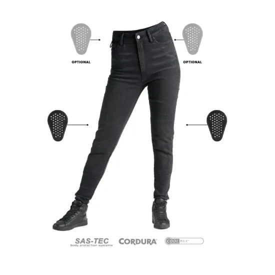 Дамски мото дънки PANDO MOTO KUSARI COR 01 Skinny Fit Cordura