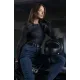 Дамски мото дънки Pando Moto Kusari Cor 02 Cordura с CE протектори и висока талия