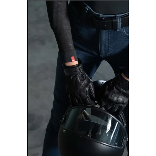 Дамски мото дънки Pando Moto Kusari Cor 02 Cordura с CE протектори и висока талия