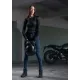 Дамски мото дънки Pando Moto Kusari Cor 02 Cordura с CE протектори и висока талия
