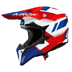 Мотокрос каска AIROH WRAAAP VISION RED/BLUE GLOSS