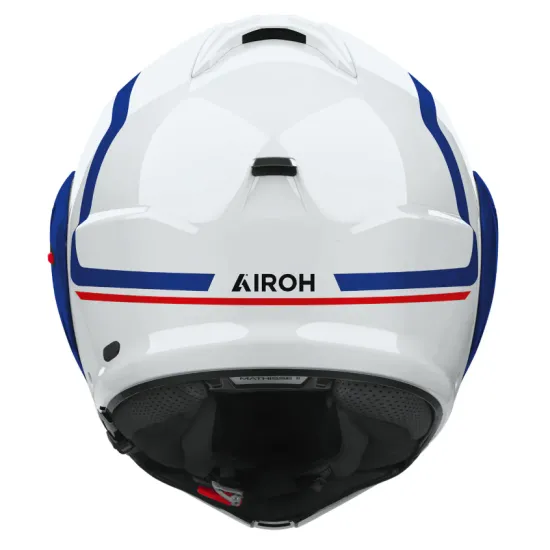 Каска Airoh Mathisse II Genius Blue Red Gloss модулна с Pinlock и ASN система
