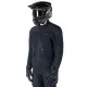 Черно текстилно мото яке Alpinestars ST-7 Prime Gore-Tex - изглед отпред, отстрани и отзад с лого и координатен надпис