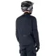 Черно текстилно мото яке Alpinestars ST-7 Prime Gore-Tex - изглед отпред, отстрани и отзад с лого и координатен надпис