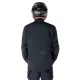 Черно текстилно мото яке Alpinestars ST-7 Prime Gore-Tex - изглед отпред, отстрани и отзад с лого и координатен надпис