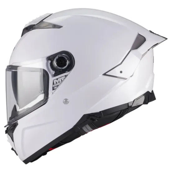 Интегрална мото каска MT Thunder 4 R SV Pure A0 Gloss със слънчев визьор