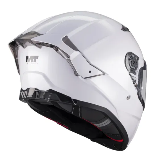 Интегрална мото каска MT Thunder 4 R SV Pure A0 Gloss със слънчев визьор