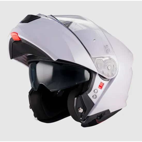 Отваряема каска MT Genesis R SV PURE A0 Gloss с HIRP корпус, слънчев визьор и ECE 22.06
