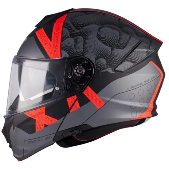 Отваряема каска MT Genesis R SV SHIFT B15 Matt с HIRP корпус, слънчев визьор и Pinlock Max Vision Ready