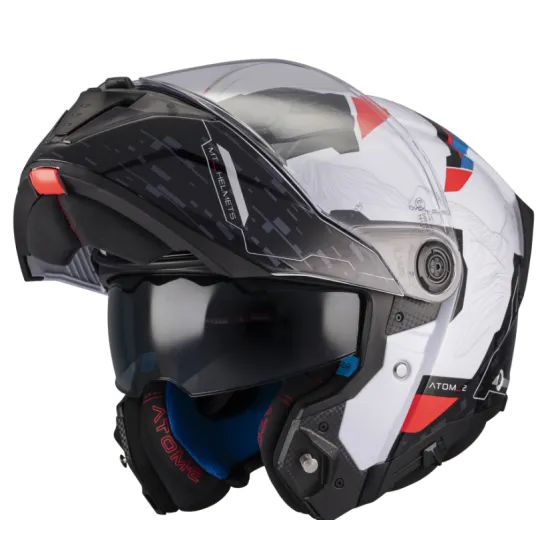 Отваряема каска MT ATOM 2 SV HIGHLANDS A7 Gloss с ECE 22.06, слънчев визьор и Pinlock Ready