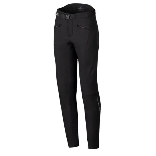Дамски текстилен мото панталон Alpinestars Alamosa Black със Softshell конструкция и Nucleon Flex Plus