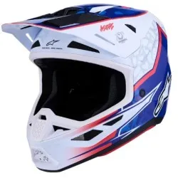 Мотокрос каска ALPINESTARS SM7 BLASTER WHT/BLU/RED
