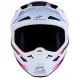 Alpinestars SM7 Blaster мотокрос каска в лилаво, розово и бяло с жълто-зелени акценти, лого SMASH и splash графики на купола