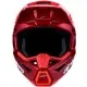 Alpinestars SM3 Radium мотокрос каска в наситено червено с металик ефект, бели надписи и вентилационни отвори на козирката -