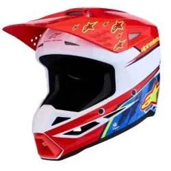 Мотокрос каска ALPINESTARS SM3 FALCON RED/WHT/BLU