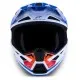 Alpinestars SM7 Core мотокрос каска в синьо, бяло, розово и червено с широка козирка, вентилационни решетки и надпис stars