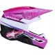 Детска мотокрос каска Alpinestars SM3 Falcon в лилаво, розово и бяло с графика на звезди, вентилационни отвори и откачваща