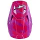 Детска мотокрос каска Alpinestars SM3 Falcon в лилаво, розово и бяло с графика на звезди, вентилационни отвори и откачваща