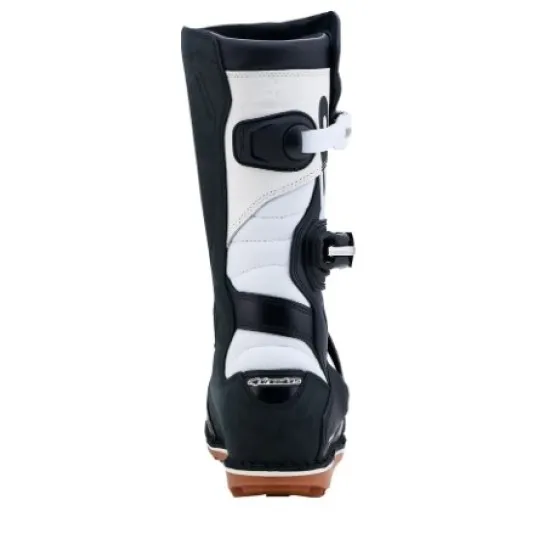Trial ботуши Alpinestars Tech-T BK WH GUM Black White с каучукова подметка
