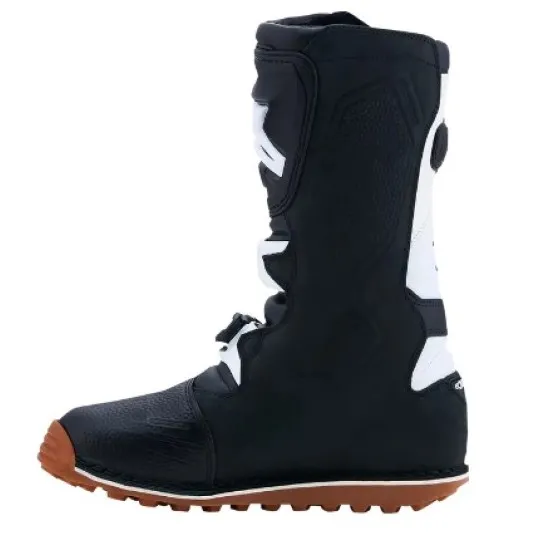 Trial ботуши Alpinestars Tech-T BK WH GUM Black White с каучукова подметка