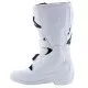 Бели детски мотокрос ботуши Alpinestars Tech 7S с 4 черни катарами, TPU пластина за пищяла и перфорирана гумена подметка