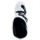 Бели детски мотокрос ботуши Alpinestars Tech 7S с 4 черни катарами, TPU пластина за пищяла и перфорирана гумена подметка