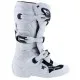 Бели детски мотокрос ботуши Alpinestars Tech 7S с 4 черни катарами, TPU пластина за пищяла и перфорирана гумена подметка
