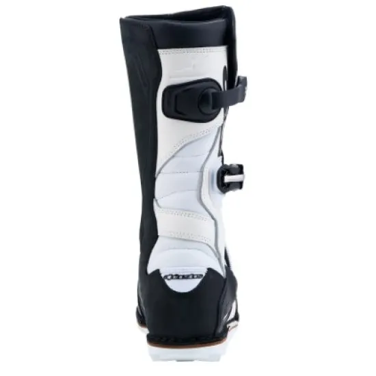 Trial мото ботуши Alpinestars Tech-T BK/WH Black White от кожа и микрофибър