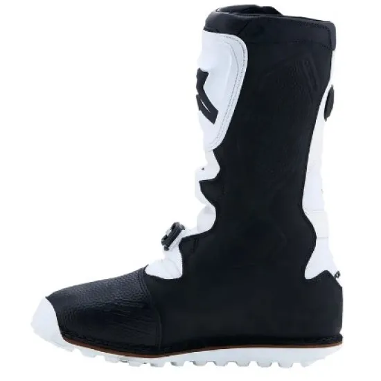 Trial мото ботуши Alpinestars Tech-T BK/WH Black White от кожа и микрофибър