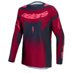 Дамско мотокрос джърси Alpinestars TECHSTAR SWAN CRIMSON/GY/RD