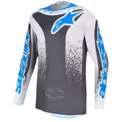 Детско мотокрос джърси Alpinestars FLUID DRAG GRY/LIL/BL