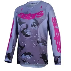 Детско мотокрос джърси Alpinestars FLUID LONE GY/CAMO/PU