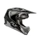 Мотокрос каска FLY RACING Formula CP Charge в матово черно и сиво с RHEON маркировка, зебра графики и вентилационни отвори -